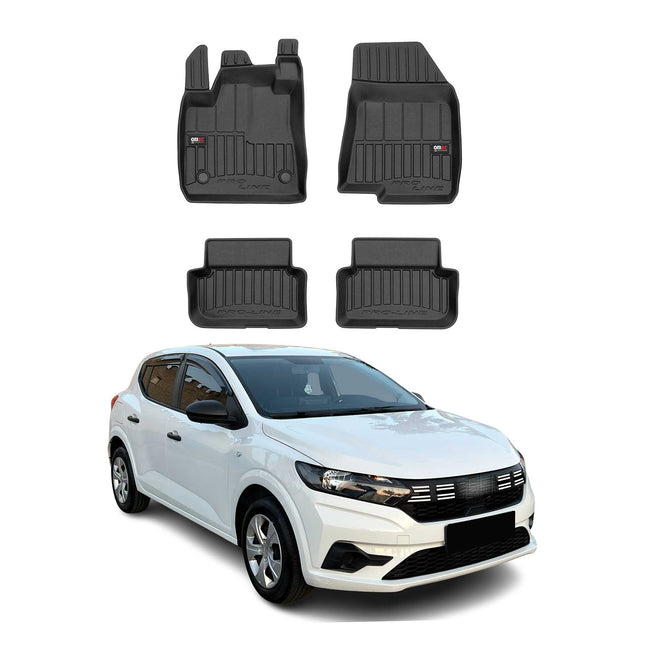 OMAC Gummi Fußmatten für Dacia Sandero 2021-2026 Premium TPE Automatten 4tlg