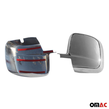 Spiegelkappen Spiegelabdeckung für Peugeot Bipper 2008-2014 Edelstahl Chrom