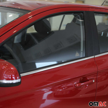 Fensterleisten Zierleisten für Hyundai i20 2008-2014 Edelstahl Chrom 4tlg