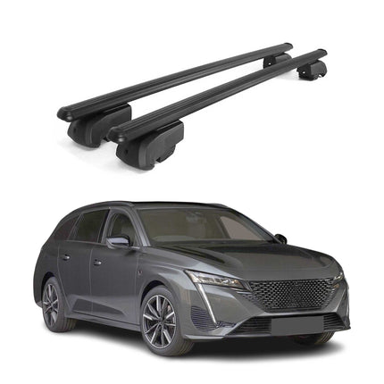 Dachträger Gepäckträger für Peugeot 308 III P5 SW 2021-2023 ABE Alu Schwarz