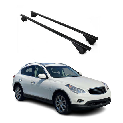Dachträger Grundtäger für Infiniti QX50 mk1 2015-2017 FL 75kg Metall Schwarz 2x
