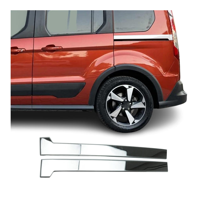 Seitentürleiste Türleisten Türschutz für Ford Connect 2019-2021 FL Kurzer Chrom