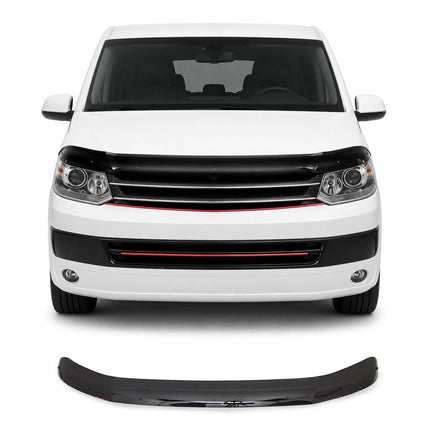 Motorhaube Deflektor Insekten Steinschlagschutz für VW T5 2010-2015 Schwarz