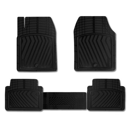 Fußmatten Gummimatten 3D Antirutsch für Mercedes GLA Klasse Gummi TPE Schwarz 4x