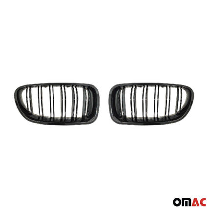 Nieren Grill Kühlergrill für BMW 5er F10 M-Tech 2010-2016 Schwarz Glanz