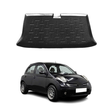 Kofferraumwanne Laderaumwanne für Nissan Micra 2003-2010 5tür Gummi TPE Schwarz