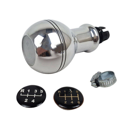 Schaltknauf Schaltknopf für VW Caddy 2010-2026 5/6 Gang Aluminium Silber