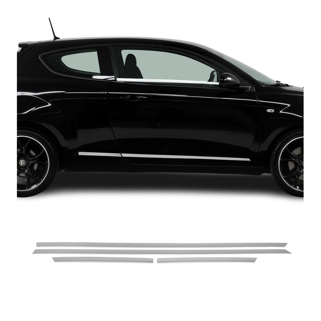 Seitentürleiste Türleisten Türschutzleisten für VW Up 2011-2023 Edelstahl 4x
