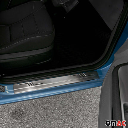 Einstiegsleisten Türschweller für Ford Focus C-Max 2003-2007 Edelstahl Chrom 4x