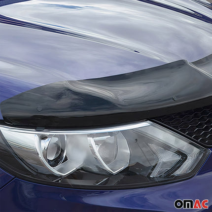 Motorhaube Deflektor Insektenschutz für Nissan Qashqai J11 2014-2017 Dunkel