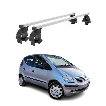 Menabo Dachträger für Mercedes A Klasse W168 1997-2004 50kg Stahl Silber 2x