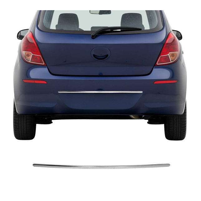Stoßstange Heckklappe Leiste für Hyundai i20 2012-2014 Edelstahl Chrom