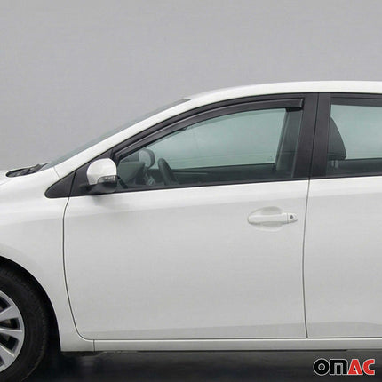 Windabweiser Regenabweiser für Kia Ceed Sportswagon JD 2012–2018 Dunkel Acryl 2x