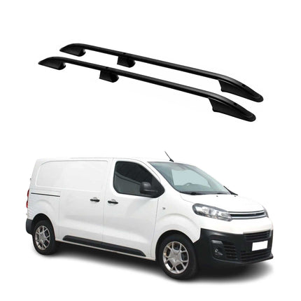 Dachreling Dachgepäckträger für Citroen Jumpy / SpaceTourer 2016-25 L2 Schwarz