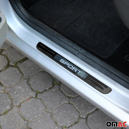 Einstiegsleisten Türschweller Sport für Citroen C3 2002-2010 Edelstahl Dunkel 4x