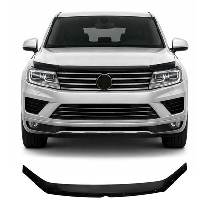 Motorhaube Deflektor Insekten Steinschlagschutz für VW Touareg 2010-2018 Dunkel