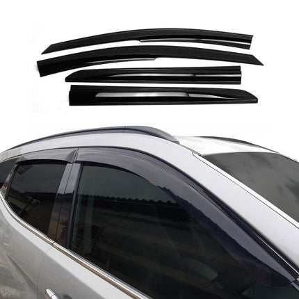 4x Windabweiser Regenabweiser für Hyundai Kona 2018-2023 Dunkel Acryl