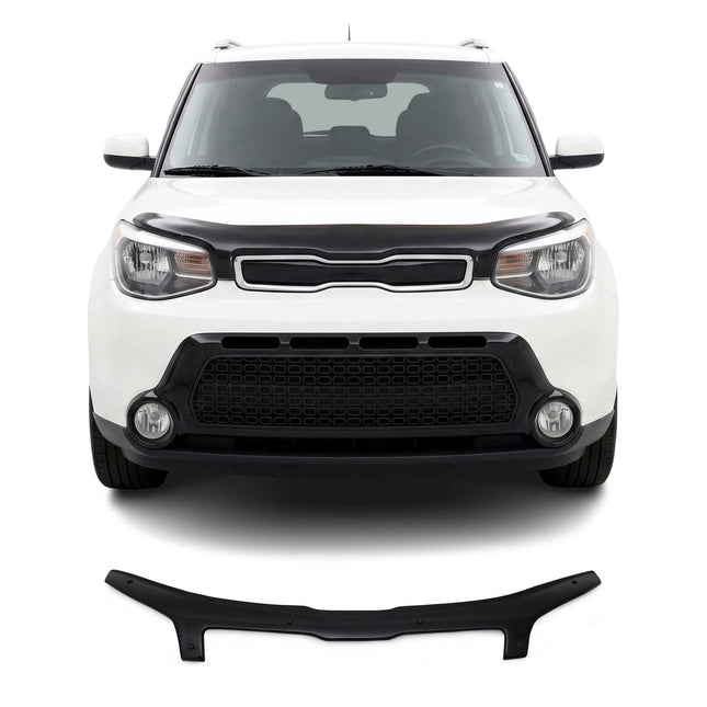 Motorhaube Deflektor Insekten Steinschlagschutz für Kia Soul 2014-2019 Dunkel
