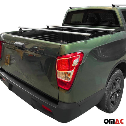 Dachträger Ladeflächenträger Querträger für VW Amarok 2010-2020 Alu Grau 2x