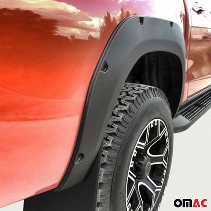 Radläufe Kotflügel Verbreiterung für Toyota Hilux VIII 2015-2026 ABS Silber 4tlg