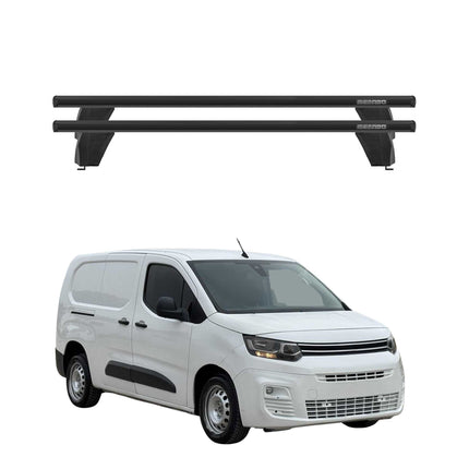 Menabo Dachträger Grundtäger für Citroen Berlingo 2018-2026 75kg Alu Schwarz 2x