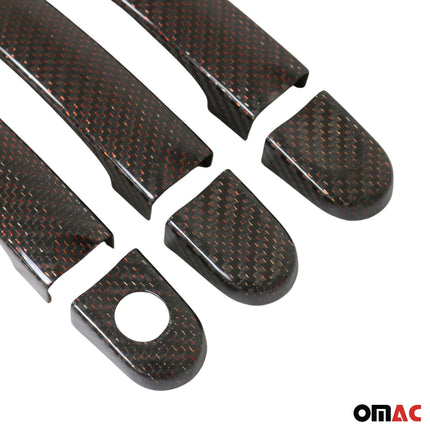 Türgriff Blende Carbon für VW Transporter T5 2003-2015 Kohlefaser Rot 6tlg