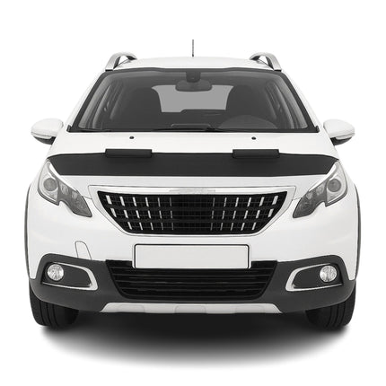 Haubenbra Steinschlagschutz Bonnet Bra für Peugeot 2008 2017-2020 Schwarz Halb