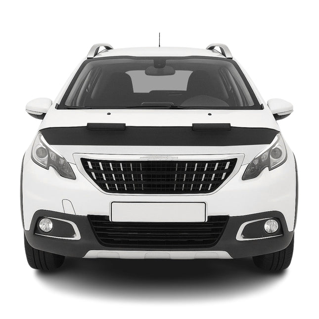 Haubenbra Steinschlagschutz Bonnet Bra für Peugeot 2008 2017-2020 Schwarz Halb