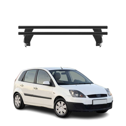Menabo Dachträger Grundtäger für Ford Fiesta 2002-2008 5tür 50kg Alu Schwarz 2x