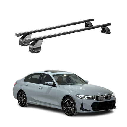 Menabo Dachträger für BMW 3er G20 2019-2026 / G80 Limo 2021-26 75kg Schwarz 2tlg