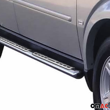 Edelstahl Seitenschweller Schwellerrohre für Dodge Nitro 2006-2011 Silber