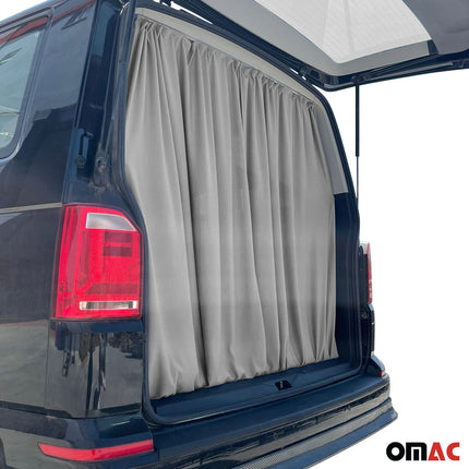Maß Gardinen Sonnenschutz für Nissan Primastar Heckklappe Vorhänge Grau