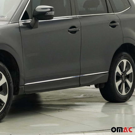 Seitentürleiste Türschutzleiste für Subaru Forester IV 2013-2018 Chrom Edelstahl