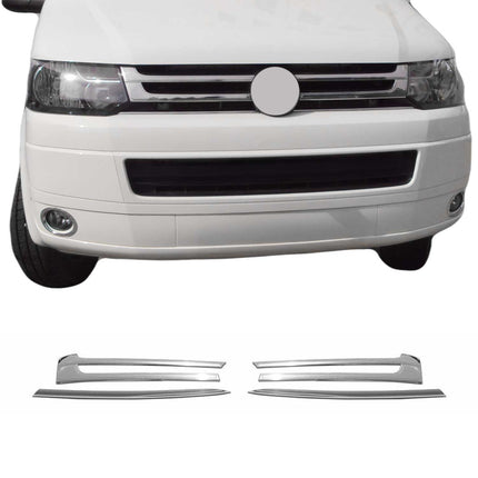 Kühlergrill Leisten Grillleisten für VW T5 2009-2015 Edelstahl Chrom 1tlg