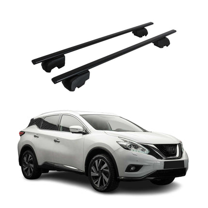 Dachträger Grundtäger für Nissan Murano 2015-2024 75kg Metall Schwarz 2 tlg