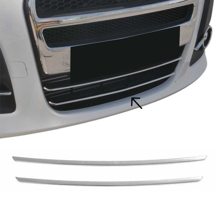 Kühlergrill Leisten Grillleisten für Fiat Doblo 2010-2014 Edelstahl Chrom 2tlg