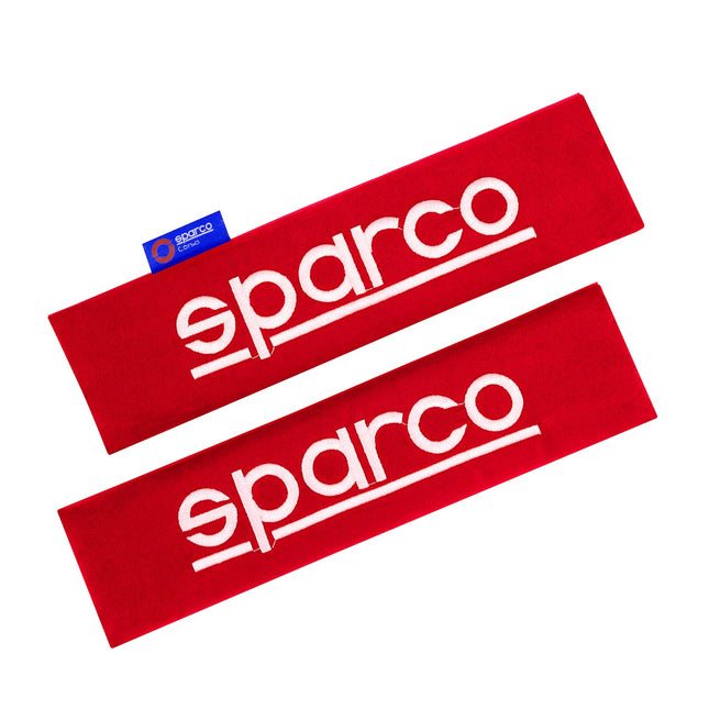 SPARCO Gurtschoner Gurtpolster Sicherheitsgurt Gurtschutz Autogurt Rot 2x