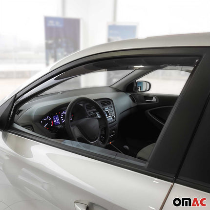 Windabweiser Regenabweiser für Hyundai i20 2015-2025 Dunkel Acryl 2tlg