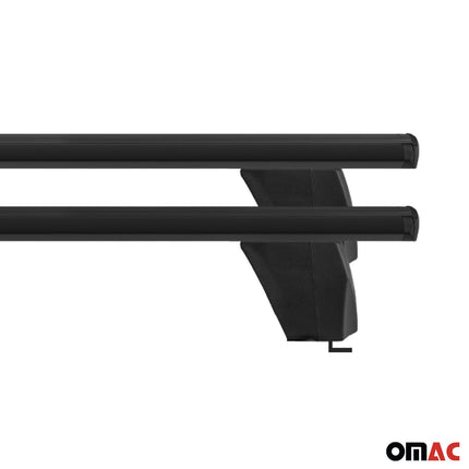 Menabo Dachträger für Mercedes C Klasse W204 2007-2013 ABE Aluminium Schwarz