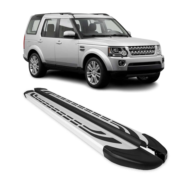 Trittbretter Seitenschweller Seitenbretter für Land Rover Discovery 2004-17 Alu