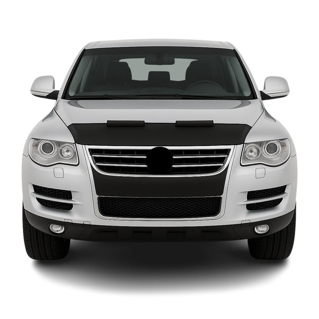 Haubenbra Steinschlagschutz Bonnet Bra für VW Touareg 2003-2010 Schwarz Halb