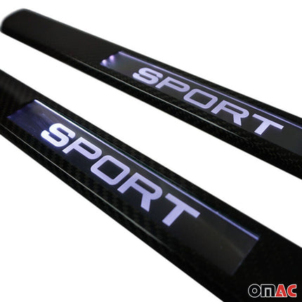 Einstiegsleisten Türschweller Sport für Chevrolet Captiva 2006-2026 Echt Carbon