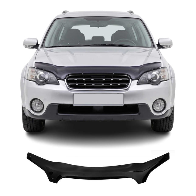 Motorhaube Deflektor Steinschlagschutz für Subaru Legacy IV 2003-2009 Schwarz