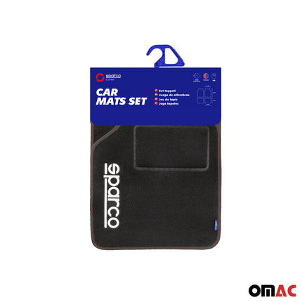 SPARCO Fußmatten Automatten Universal Rot Linie Autoteppich Alwettermatten 4x