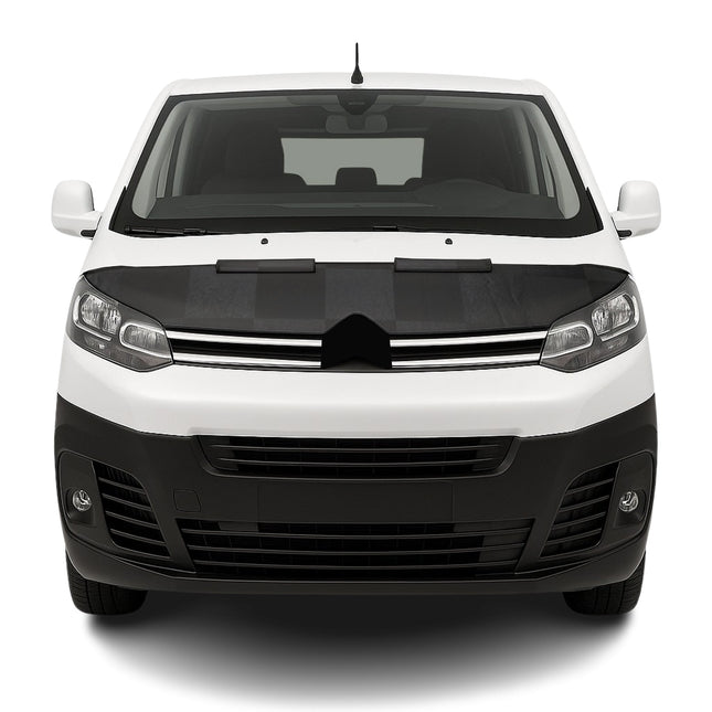 Haubenbra Steinschlagschutz für Peugeot Traveller 2016-2026 Kariert Halb