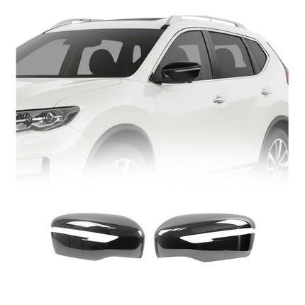 Spiegelkappen Spiegelabdeckung für Nissan X-Trail 2014-2022 Chrom ABS Dunkel