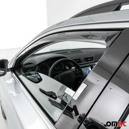 Windabweiser Regenabweiser für Skoda Superb 2015-2024 Dunkel Acryl 2x
