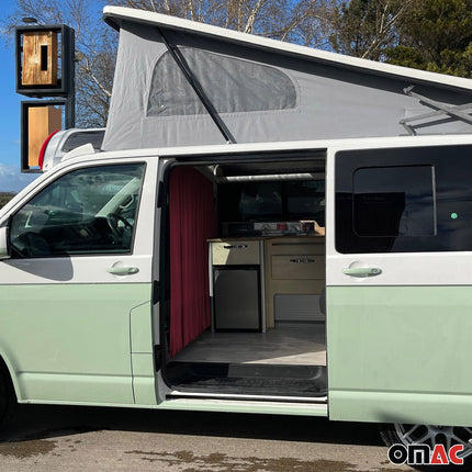Maß Gardinen für Mercedes Sprinter H3 Fahrerhaus Abtrennung Sonnenschutz Rot