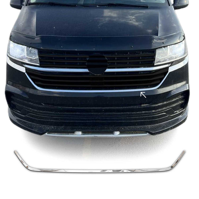 Grillleisten Kühlergrill Leisten für VW T6.1 Transporter 2019-24 Edelstahl Chrom