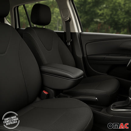 Armlehne Mittelarmlehne Mittelkonsole für Nissan Juke 2011-2019 PU-Leder Schwarz
